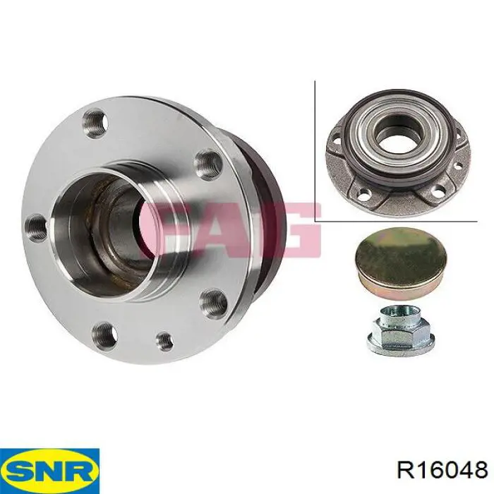 Rolamento de cubo traseiro SNR R16048 preço, a partir de 115,59 USD