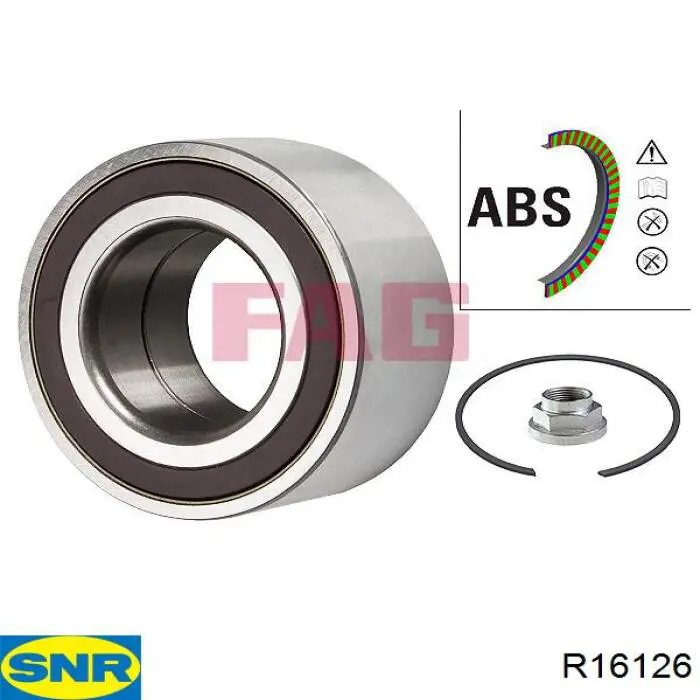 Rolamento de cubo dianteiro/traseiro SNR R16126 preço, a partir de 36,03 USD