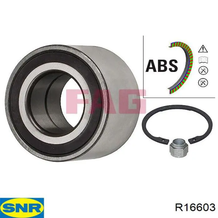 Rolamento de cubo dianteiro SNR R16603 preço, a partir de 33,02 USD