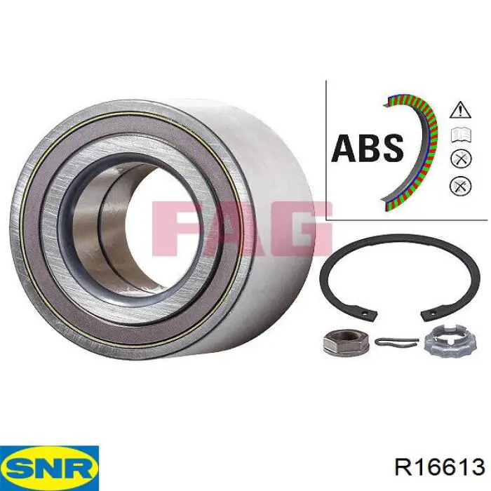 Compre R16613 SNR Rolamento de cubo dianteiro