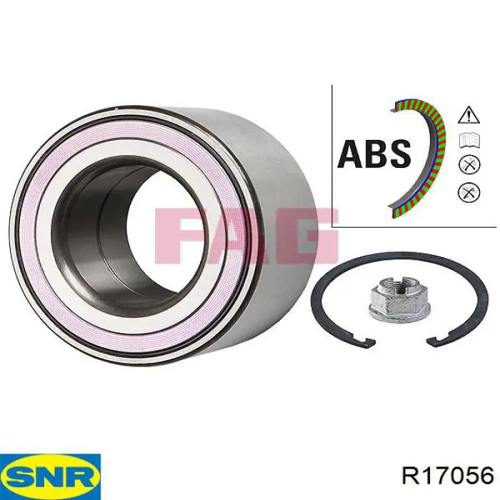 Rolamento de cubo dianteiro SNR R17056 preço, a partir de 78,97 USD