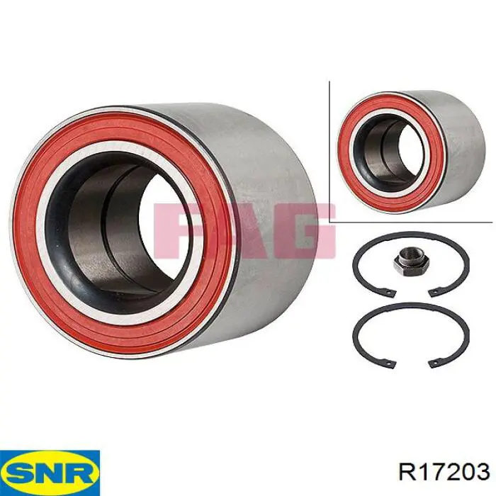 Rolamento de cubo dianteiro SNR R17203 preço, a partir de 25,46 USD
