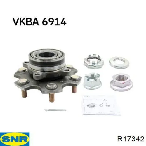 Cubo traseiro R17342 SNR