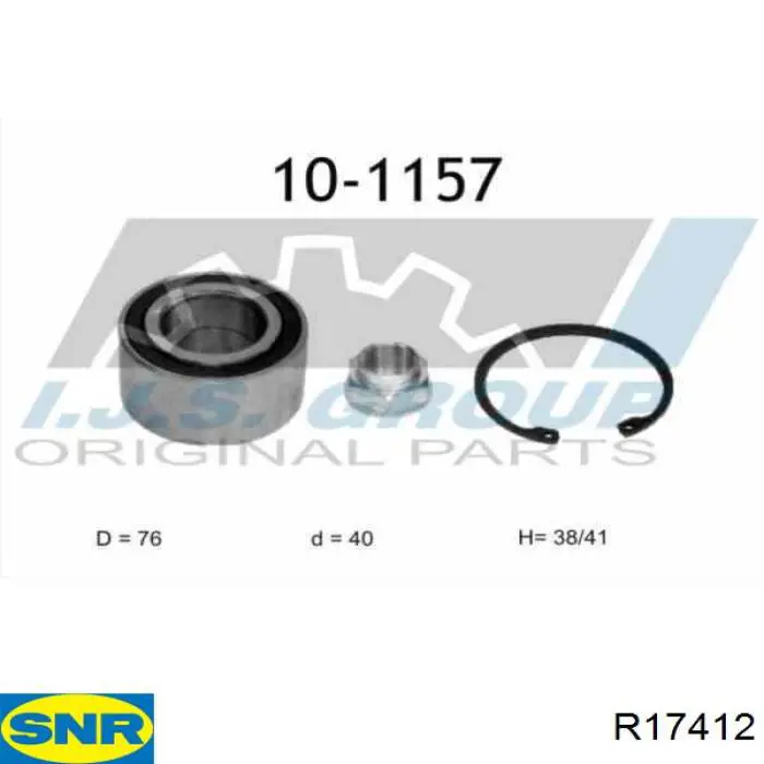 Rolamento de cubo dianteiro SNR R17412 preço, a partir de 39,97 USD