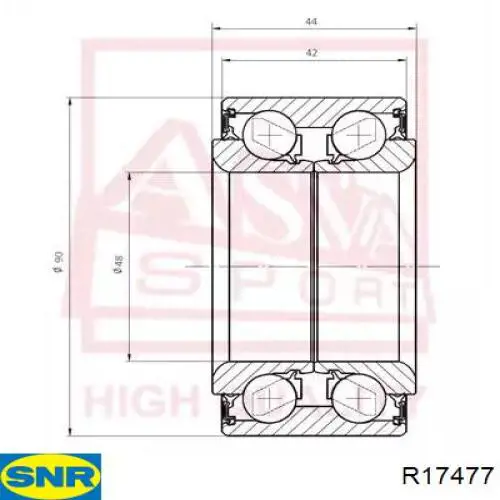 Compre R17477 SNR Cubo traseiro