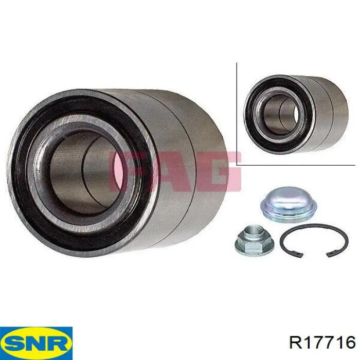 Rolamento de cubo traseiro SNR R17716 preço, a partir de 25,66 USD