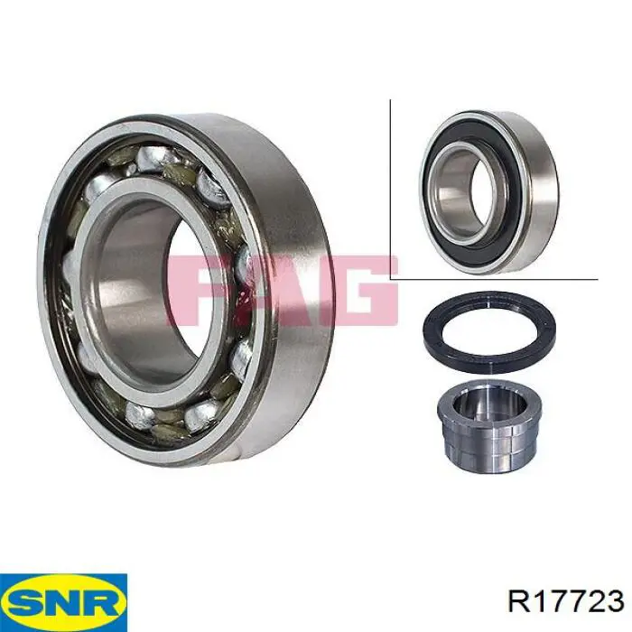 Compre R17723 SNR Rolamento de cubo traseiro