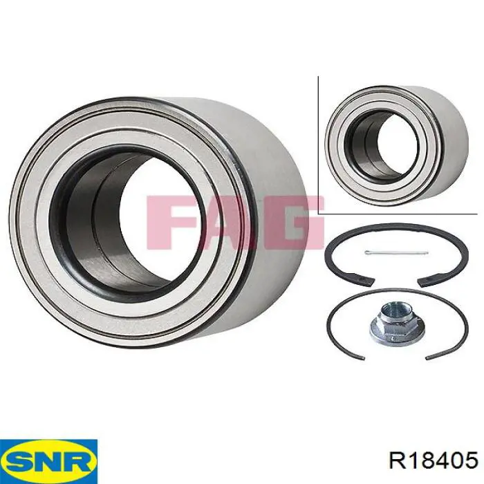 Rolamento de cubo dianteiro SNR R18405 preço, a partir de 24,72 USD