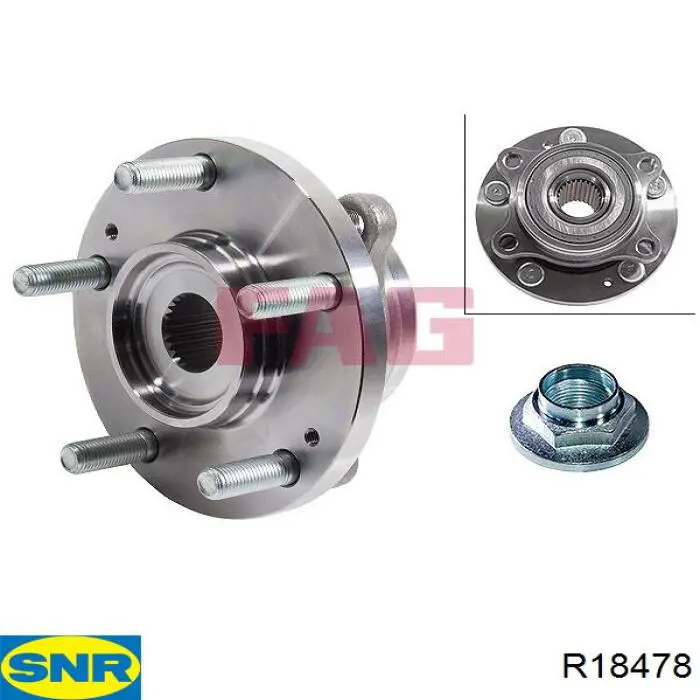 R18478 SNR Cubo dianteiro