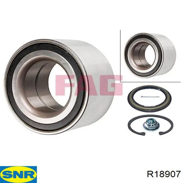Compre R18907 SNR Rolamento de cubo dianteiro