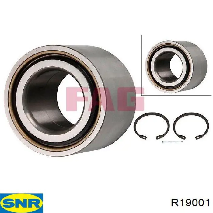 Rolamento de cubo dianteiro SNR R19001 preço, a partir de 22,24 USD