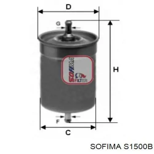 Filtro de combustível Sofima S1500B preço, a partir de 10,84 USD