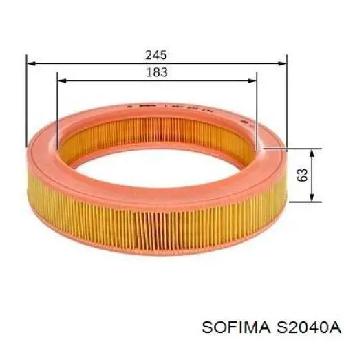 Compre S2040A Sofima Filtro de ar