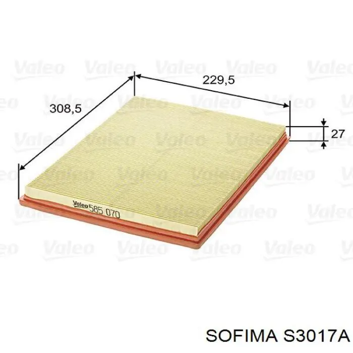 Filtro de ar Sofima S3017A preço, a partir de 5,86 USD