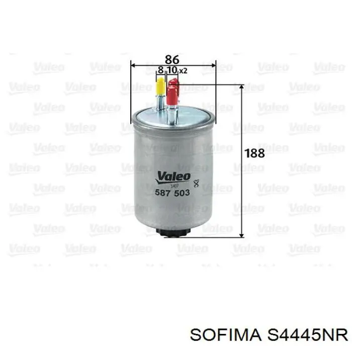 Compre S4445NR Sofima Filtro de combustível