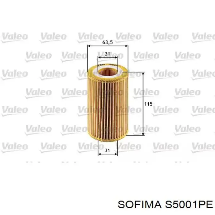 Compre S5001PE Sofima Filtro de óleo