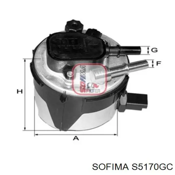 Filtro de combustível Sofima S5170GC preço, a partir de 54,13 USD