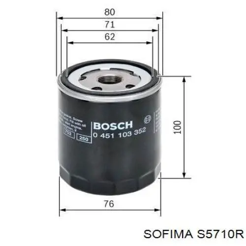 Compre S5710R Sofima Filtro de óleo