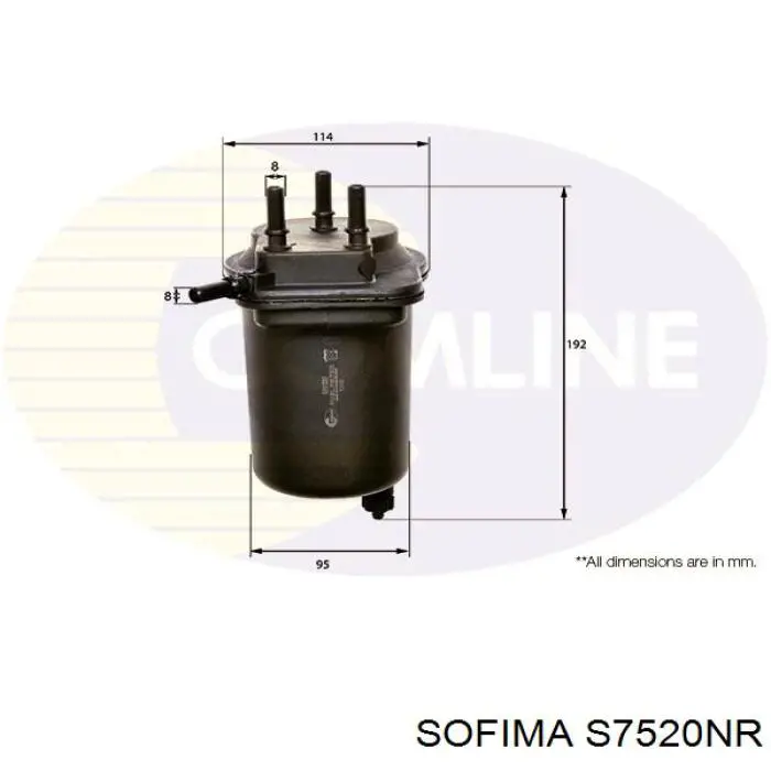 Compre S7520NR Sofima Filtro de combustível
