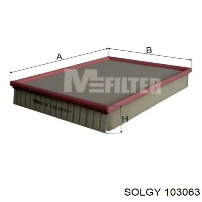 Filtro de ar Solgy 103063