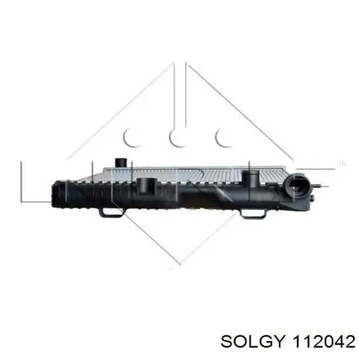 Radiador de esfriamento de motor 112042 Solgy