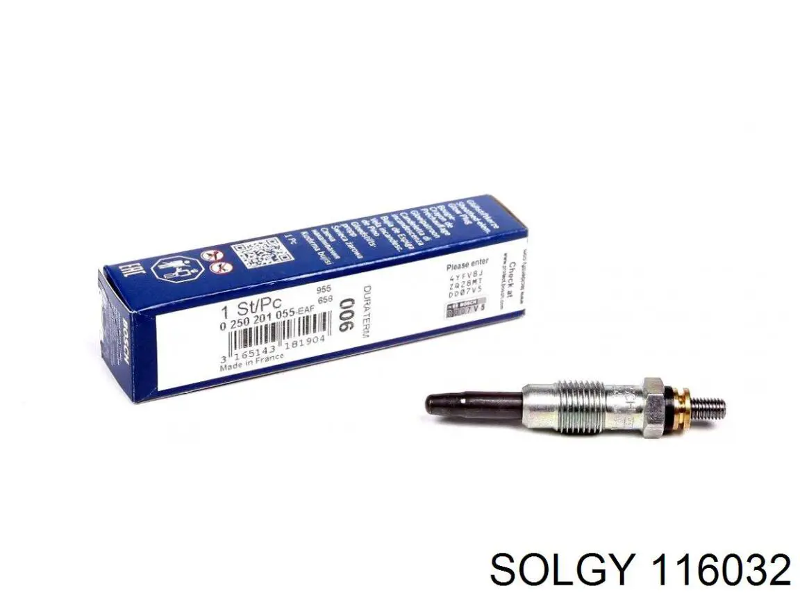 Vela de incandescência 116032 Solgy