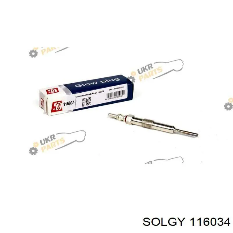 Vela de incandescência Solgy 116034