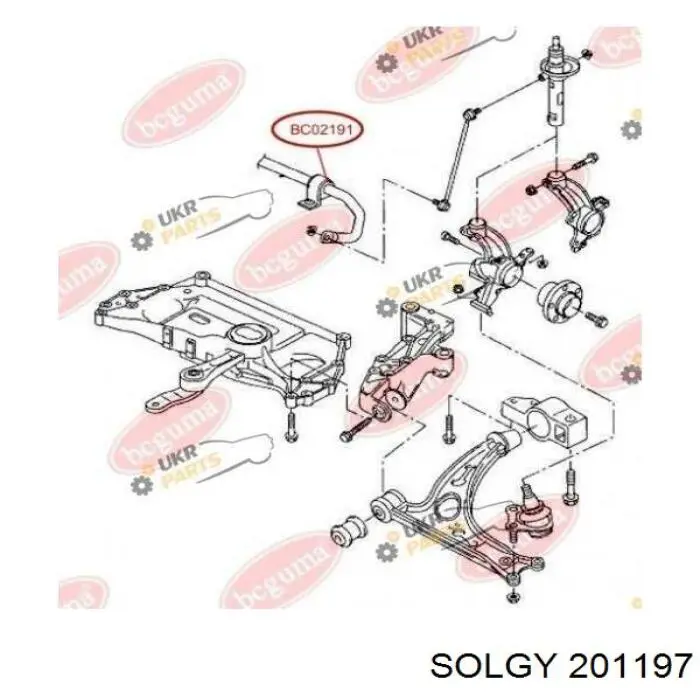 Estabilizador dianteiro Solgy 201197 preço, a partir de 8,67 USD