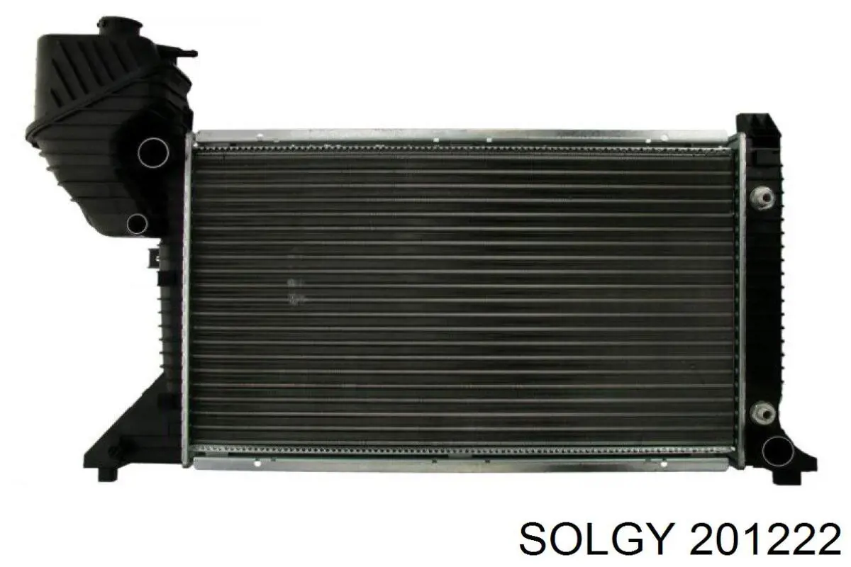 201222 Solgy Consola (coxim de fixação) inferior do radiador