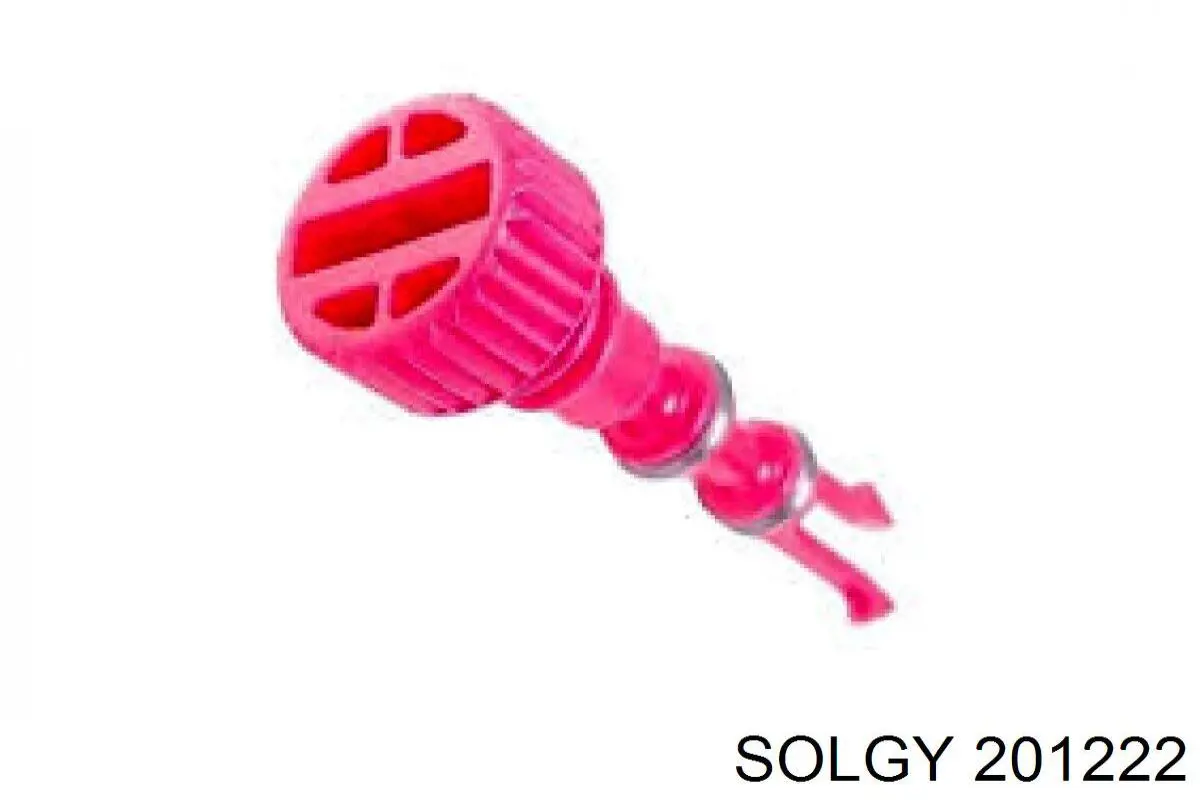 201222 Solgy Consola (coxim de fixação) inferior do radiador