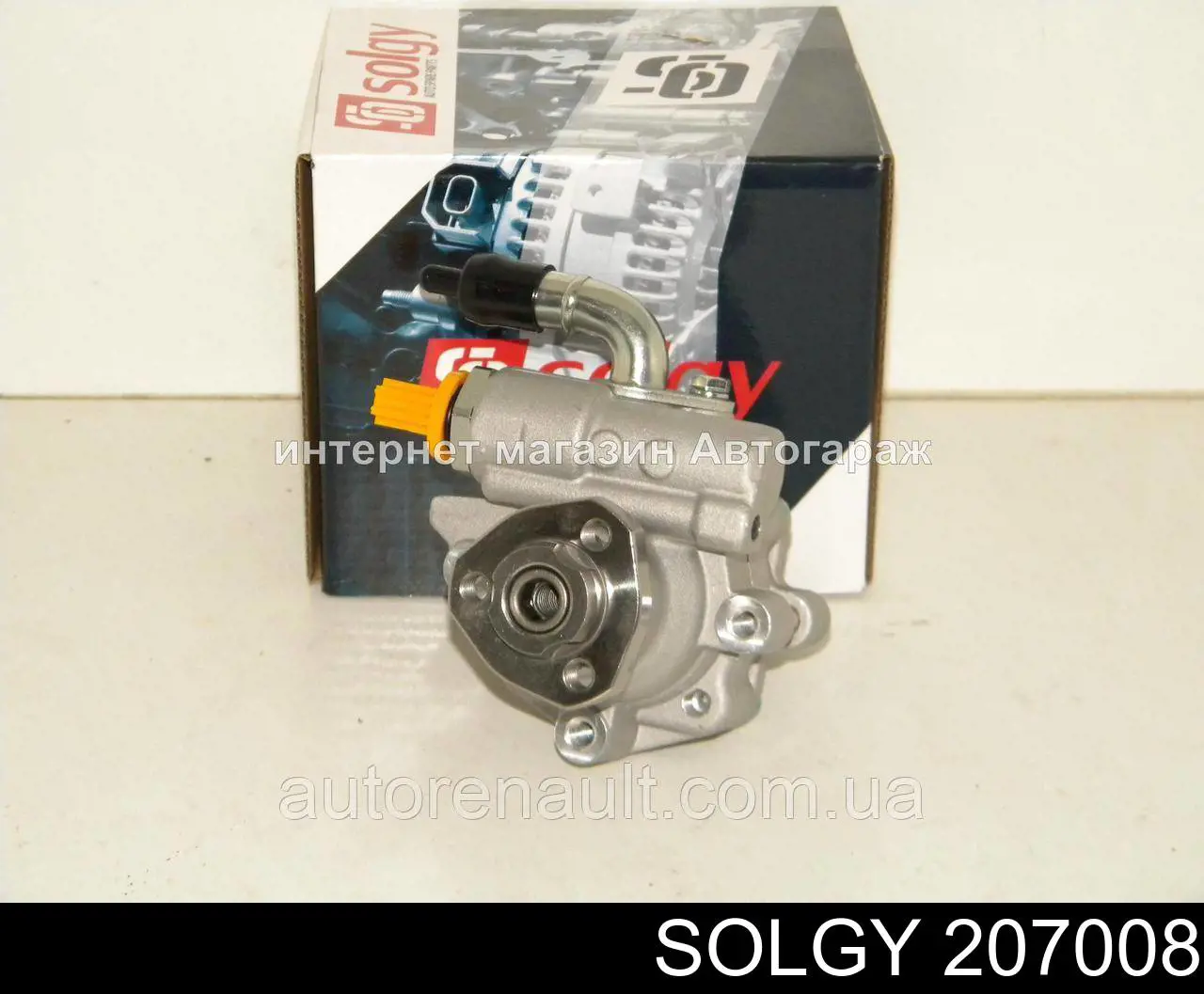 Bomba da Direção hidrâulica assistida 207008 Solgy