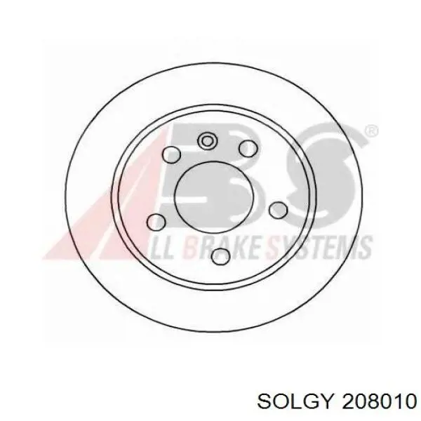 Compre 208010 Solgy Disco do freio traseiro