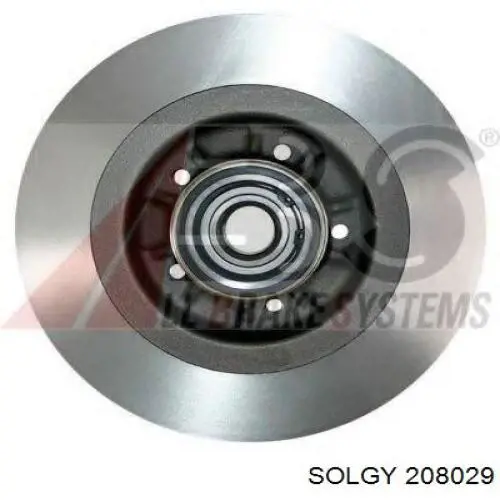 Disco do freio traseiro Solgy 208029