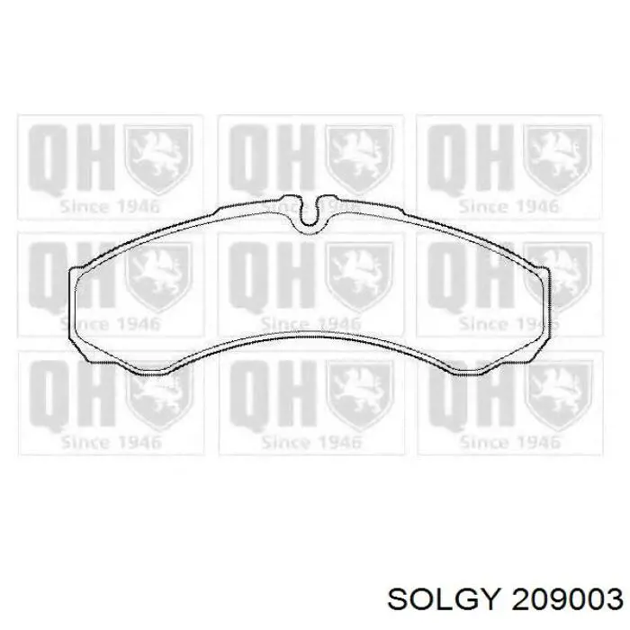 Compre 209003 Solgy Sapatas do freio dianteiras de disco