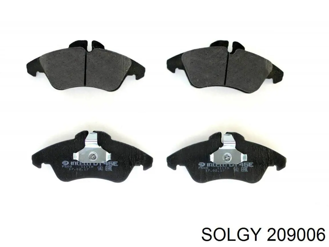 Compre 209006 Solgy Sapatas do freio dianteiras de disco