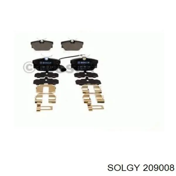 Sapatas do freio traseiras de disco Solgy 209008 preço, a partir de 23,73 USD