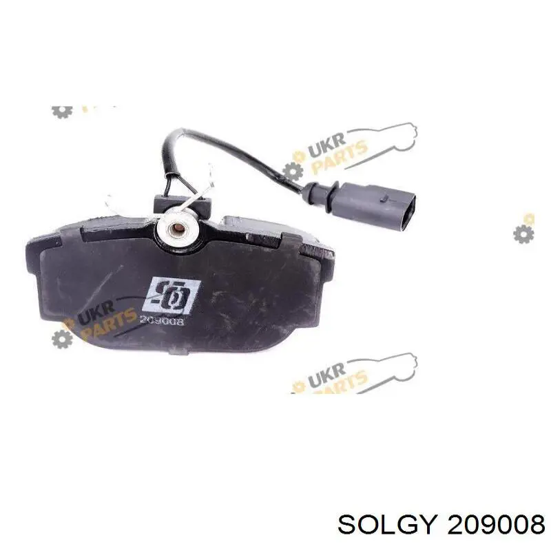 Sapatas do freio traseiras de disco Solgy 209008