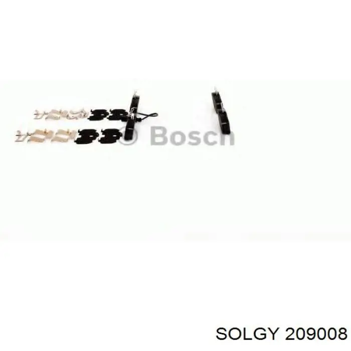 209008 Solgy Sapatas do freio traseiras de disco
