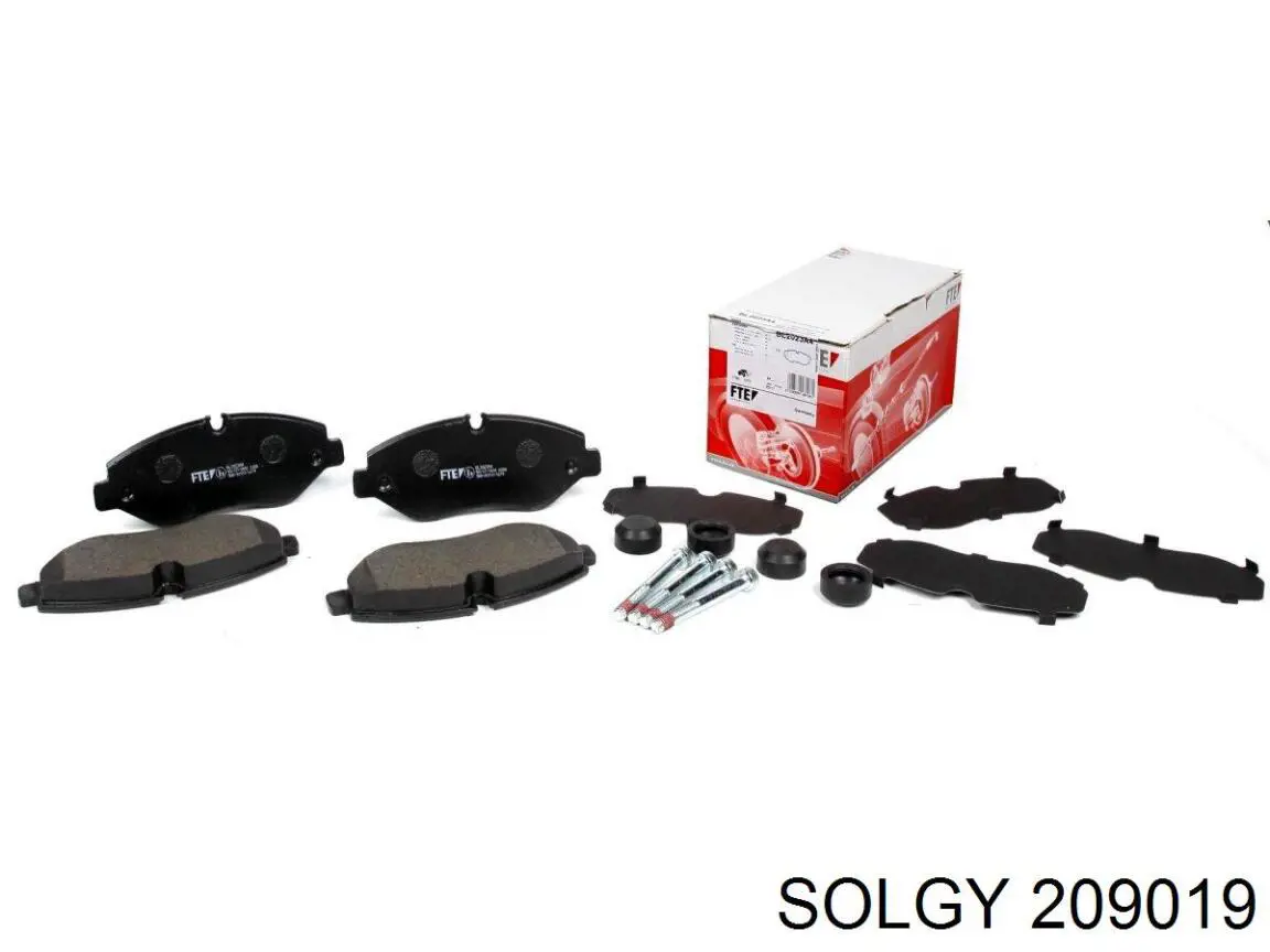 Sapatas do freio dianteiras de disco Solgy 209019 preço, a partir de 31,07 USD