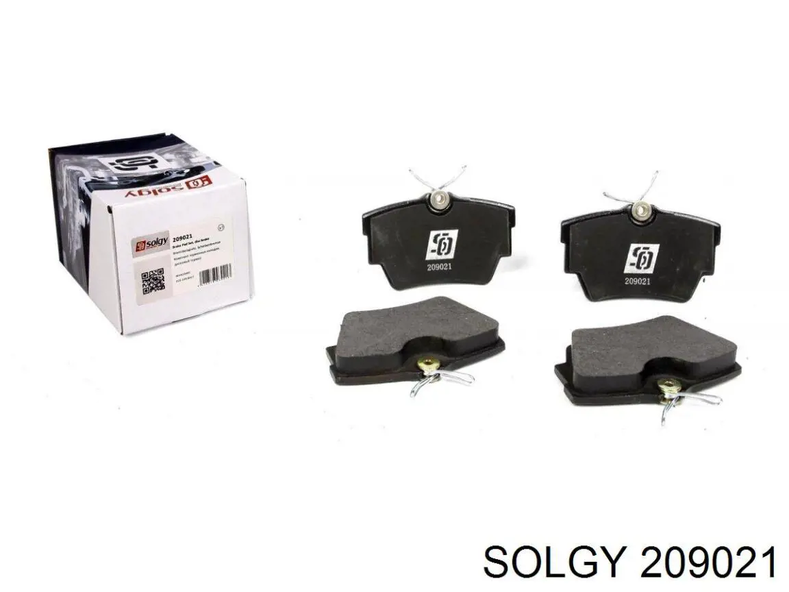 209021 Solgy Sapatas do freio traseiras de disco
