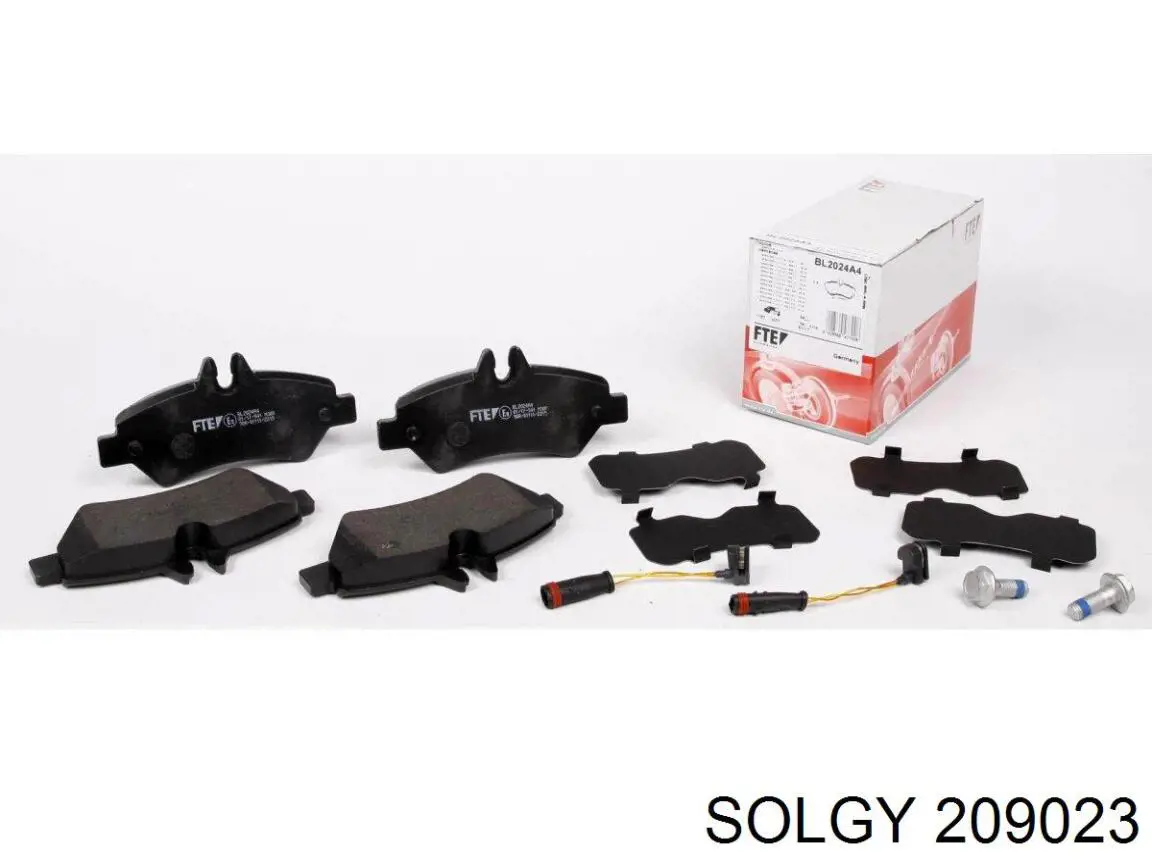 Compre 209023 Solgy Sapatas do freio traseiras de disco