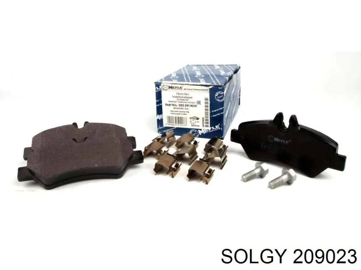 209023 Solgy Sapatas do freio traseiras de disco