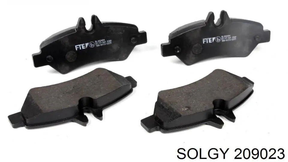 Sapatas do freio traseiras de disco Solgy 209023 preço, a partir de 27,73 USD