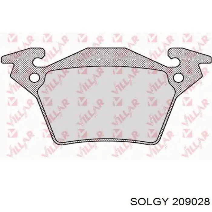 Compre 209028 Solgy Sapatas do freio traseiras de disco