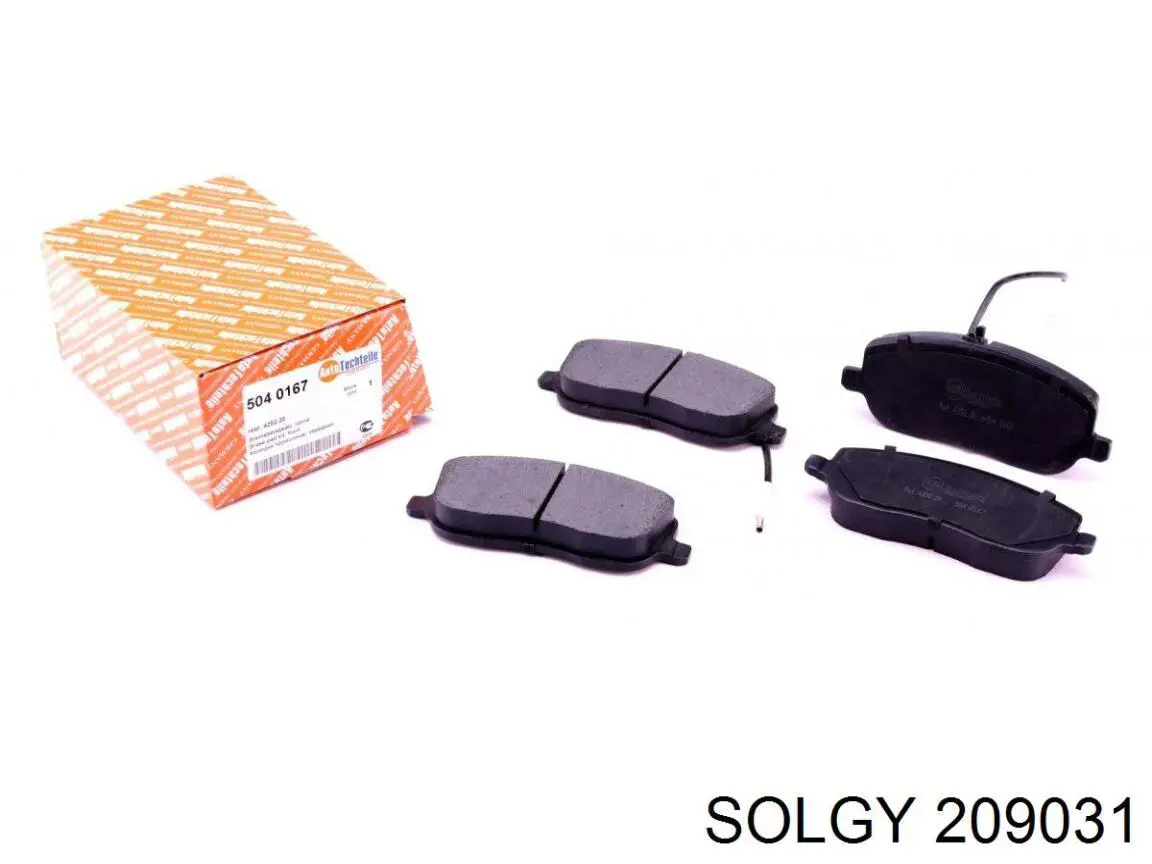 Sapatas do freio dianteiras de disco Solgy 209031 preço, a partir de 28,36 USD