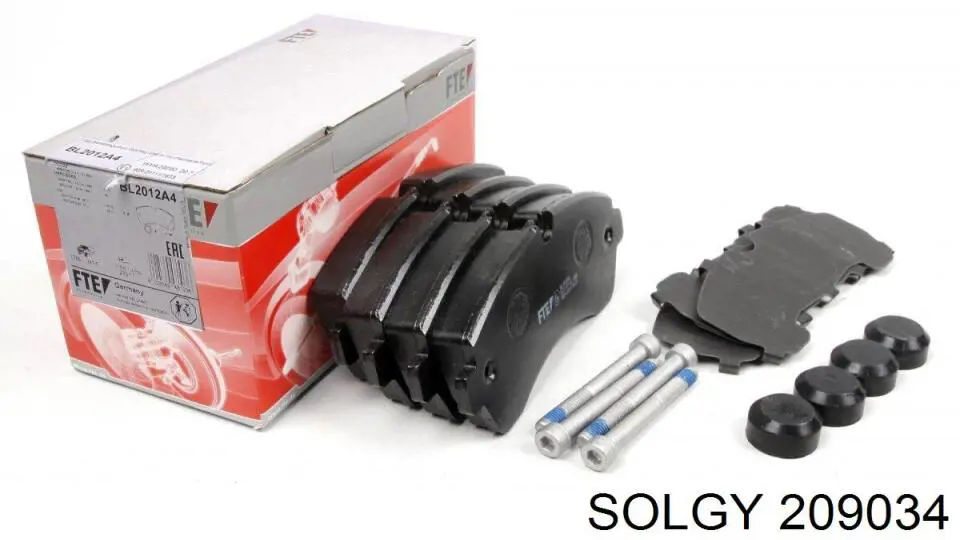 209034 Solgy Sapatas do freio dianteiras de disco
