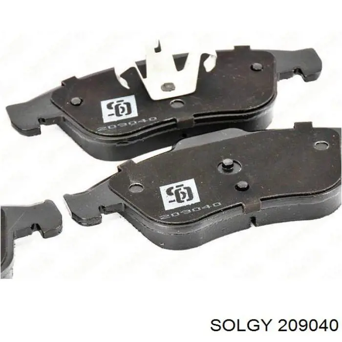 209040 Solgy Sapatas do freio dianteiras de disco