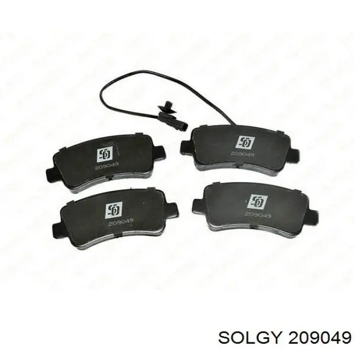 Compre 209049 Solgy Sapatas do freio traseiras de disco