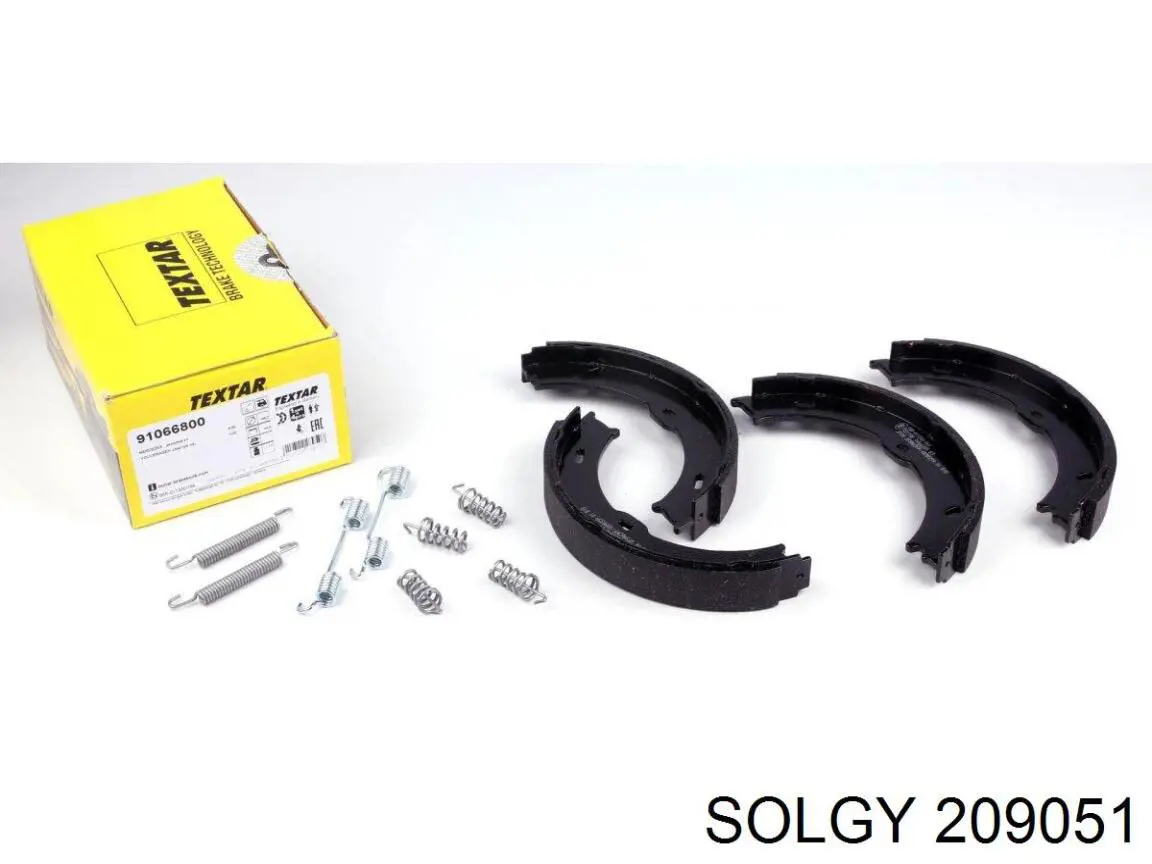 209051 Solgy Sapatas do freio de estacionamento