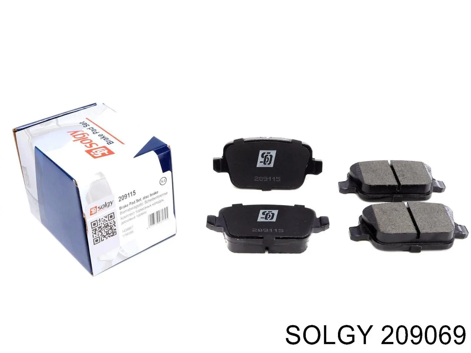 Sapatas do freio traseiras de disco Solgy 209069 preço, a partir de 21,24 USD